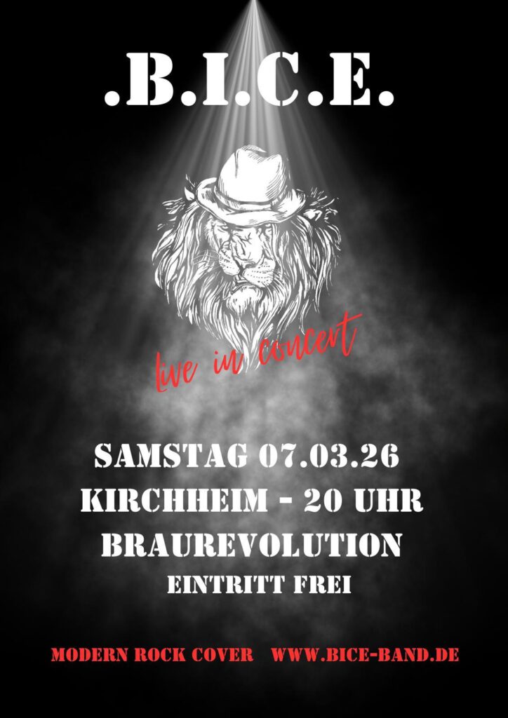 März-Konzert: 'B.I.Z.E.' am 07.03.